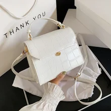 

Stone Pattern White Crossbody Bags For Women 2022 New Handbag Small Bag PU Leather Hand Bag Ladies Designer Purse Bolsa Feminina