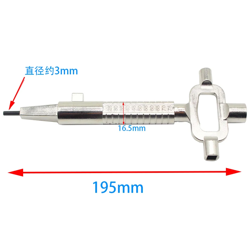 Locksmith Tool Multi Purpose Cylinder Gauge Cam Turner Spindle Turner