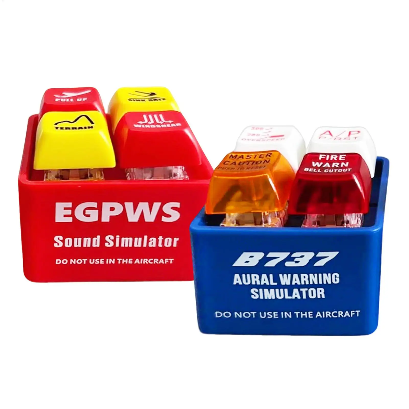 1pc Pilot And Crew Alert Keychain Warning Sound Simulator Pilot Commercial Aircraft Route Pilot Crew Car Keyholder