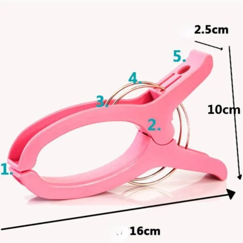 플라스틱 옷 못 비치 타월 클립, 플라스틱 이불 말뚝, 세탁물, Sunbed, Lounger, 빨래 집게, 세탁 보관 도구, 4 개