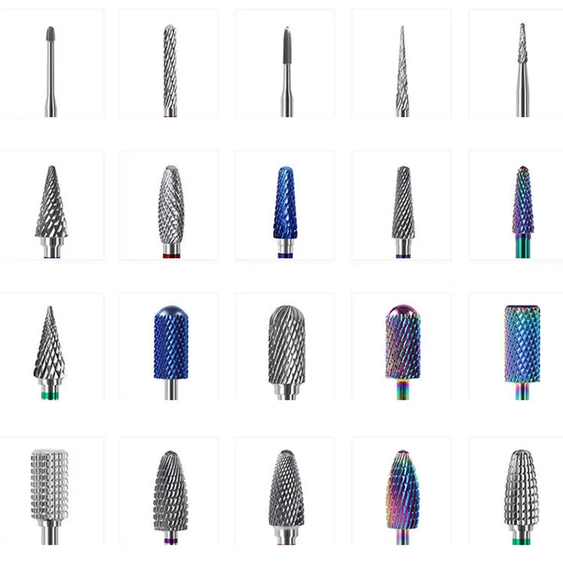 Carbide Tungsten Nail Bits Milling Cutter Burrs Electric Nail Drill Bit Pedicure  Cuticle Clean Tools For Manicure Buffers Drill — view 5