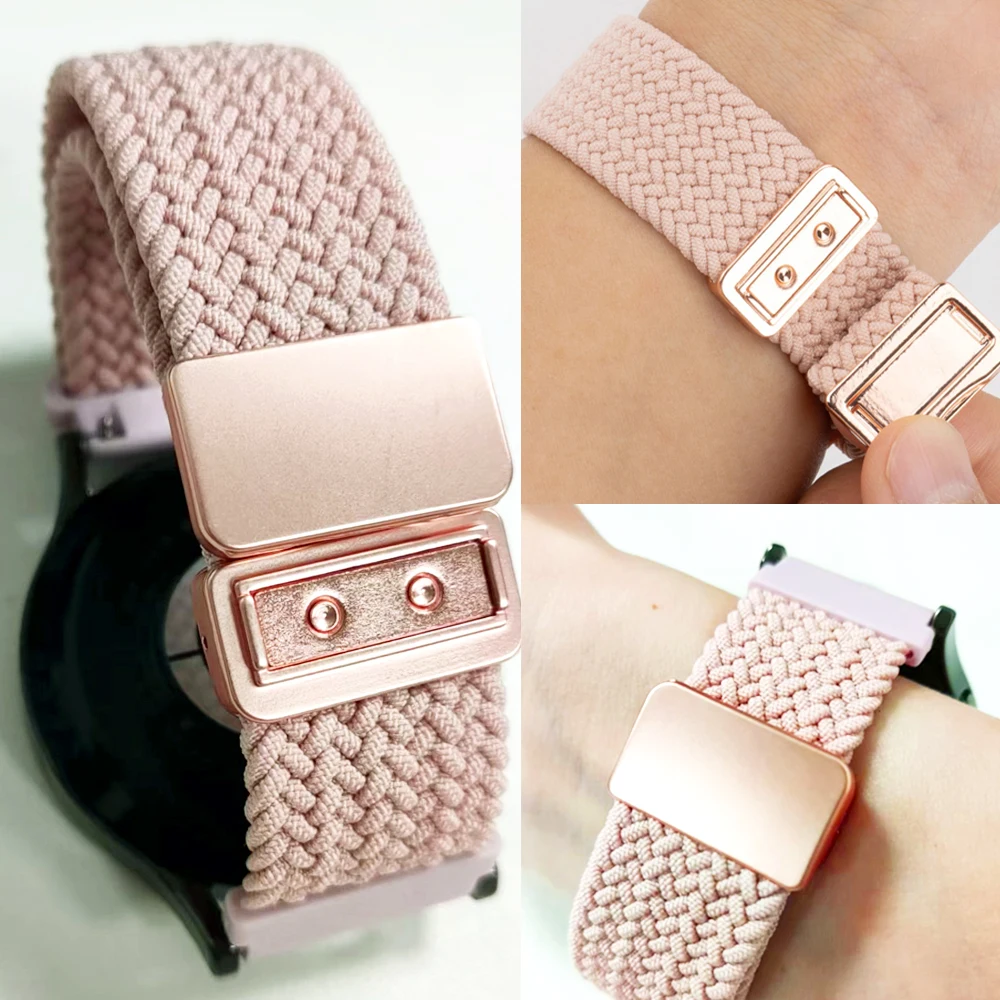 Magnetic Buckle Braided Nylon Watch Strap Bracelet
