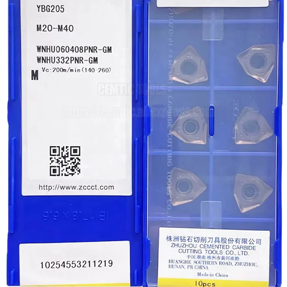 

ZCC CNC Alloy Blade YBG205 WNHU060408PNR-GM