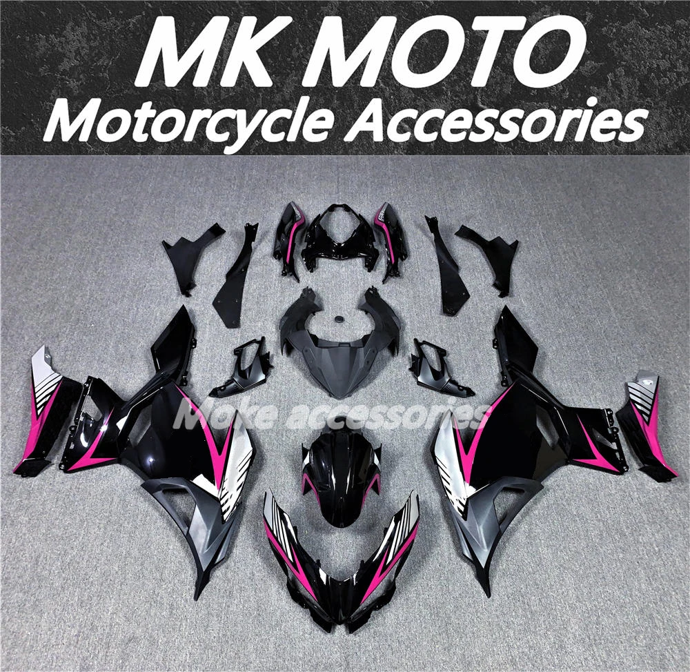

Комплект обтекателей для мотоцикла, подходит для Ninja 400 2018 2019 2020 2021 2022 2023, комплект кузова из высококачественного АБС-пластика, новинка, фиолетовый/черный