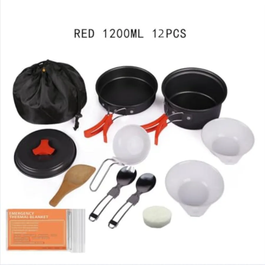 12-Piece Camping Cookware 2