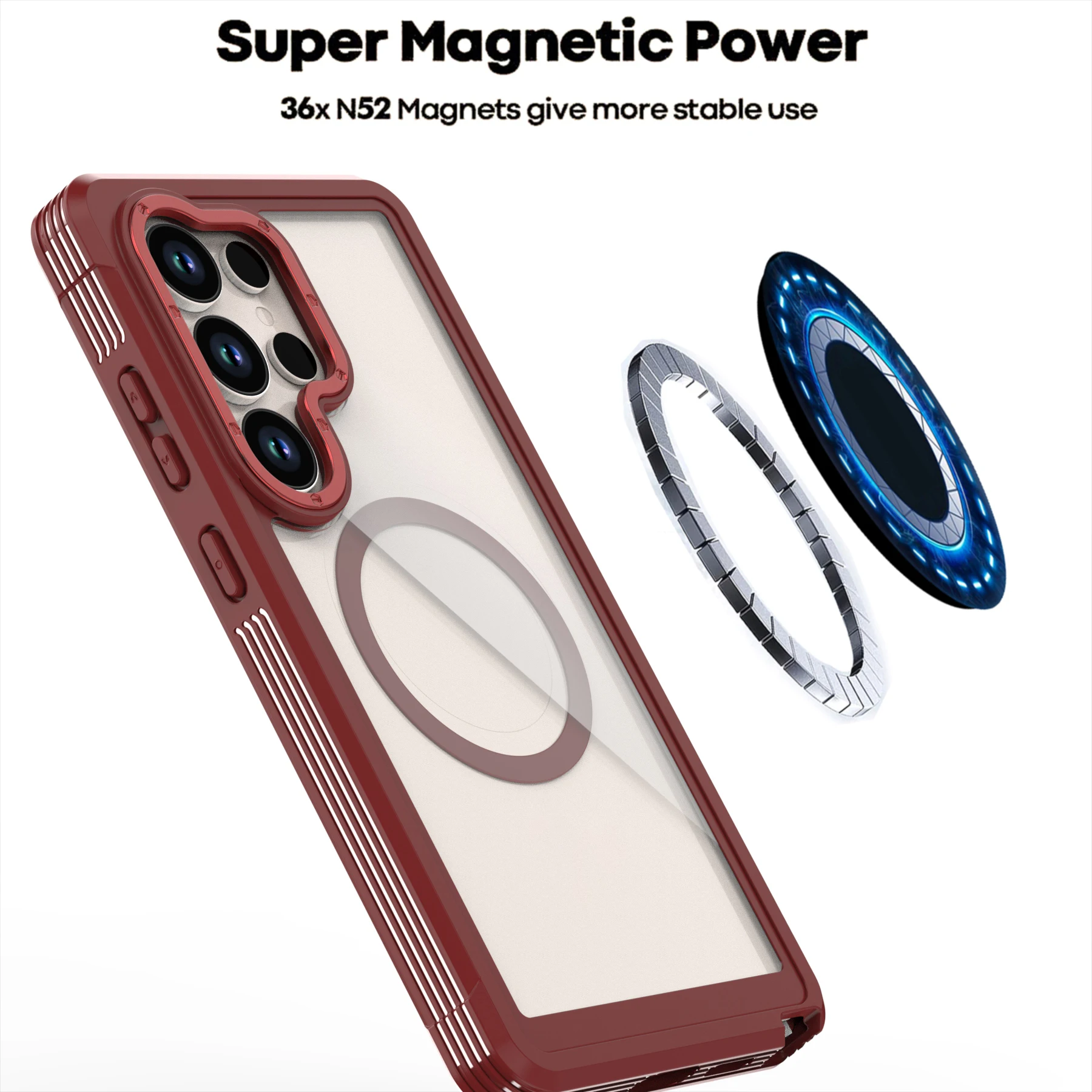 Armor Hybrid Anti-Drop XT MagSafe Case with Wireless Charging and Clip