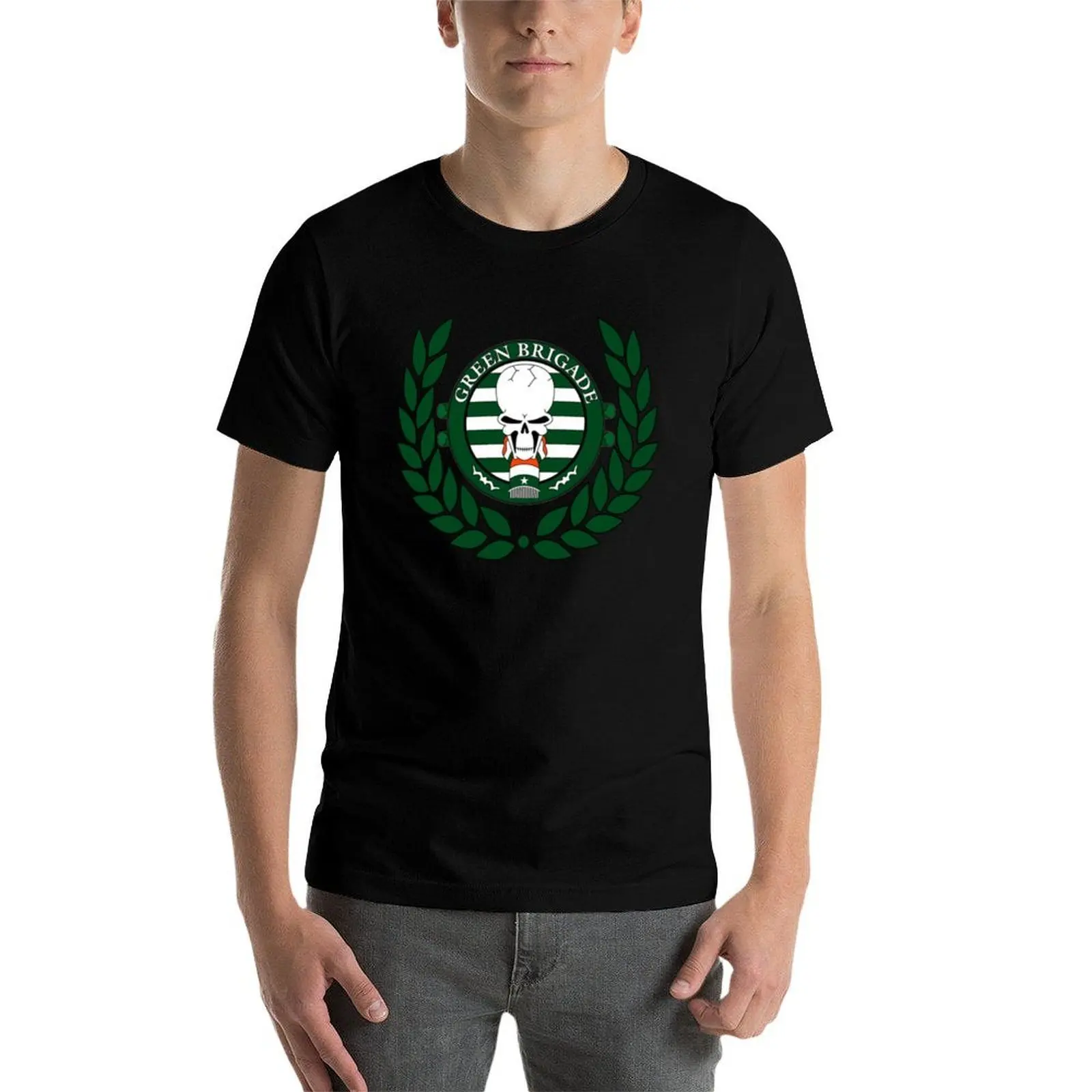Green Brigade Celtic Men's Cotton Graphic Designer T-Shirt