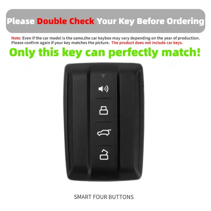 Premium TPU Key Protective Case - 4-Button Remote Key Shell