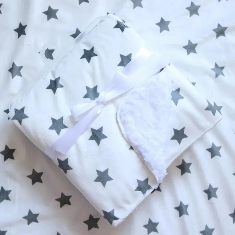 Baby Blanket Double Layer Super Soft Newborn Swaddle Envelope Wrap For Kids Baby Girls Boy Bedding Blankets 76*102CM 4