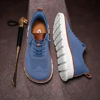 Chaussures décontractées d'été pour hommes, grandes tailles, à bout large, avec semelle souple et fonction antidérapante, respirantes, en tissu Fly-Weave. 6