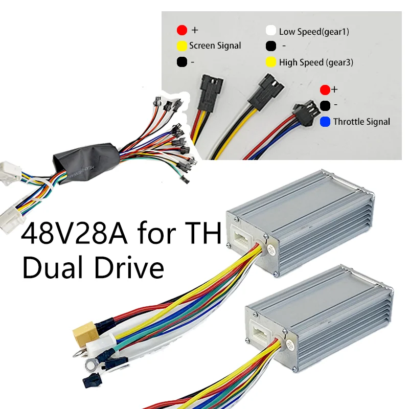 YUNLI CB1 9MOSFET 48V28A Twist Throttle Handle 1200W Sinewave Controller ORDOOSPEED