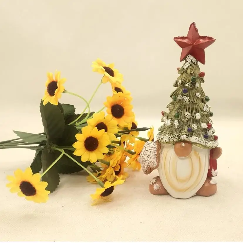 1 Pcs Christmas Dwarfs Christmas Tree Sculpture Decoration Desktop Party Holiday Decoration Christmas Crafts Ornament
