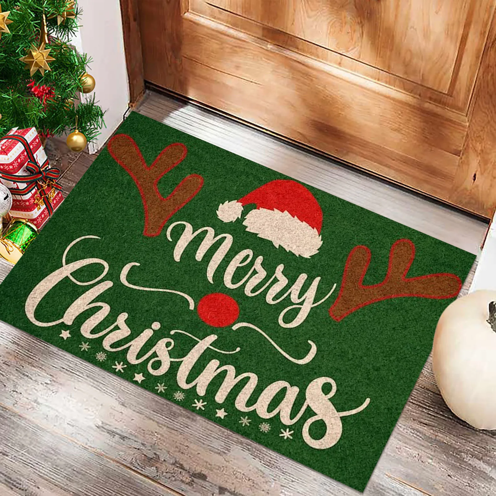 Christmas Door Mat Outdoor Welcome Mat for Front Door, Merry Christmas  Doormat Non-Slip PVC Mat, 24x16 inches Winter Doormat - AliExpress