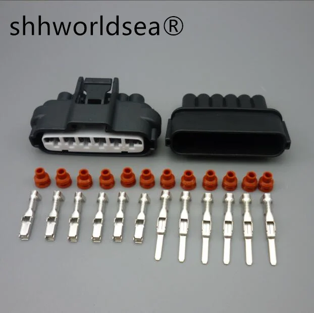 Shhworldsea 1 комплект, 6-контактный штекер, гнездо, верхняя заглушка дроссельной заслонки, заглушка педали дроссельной заслонки Shhworldsea 1 комплект, 6-контактный штекер, гнездо, верхняя заглушка дроссельной заслонки, заглушка педали дроссельной заслонки