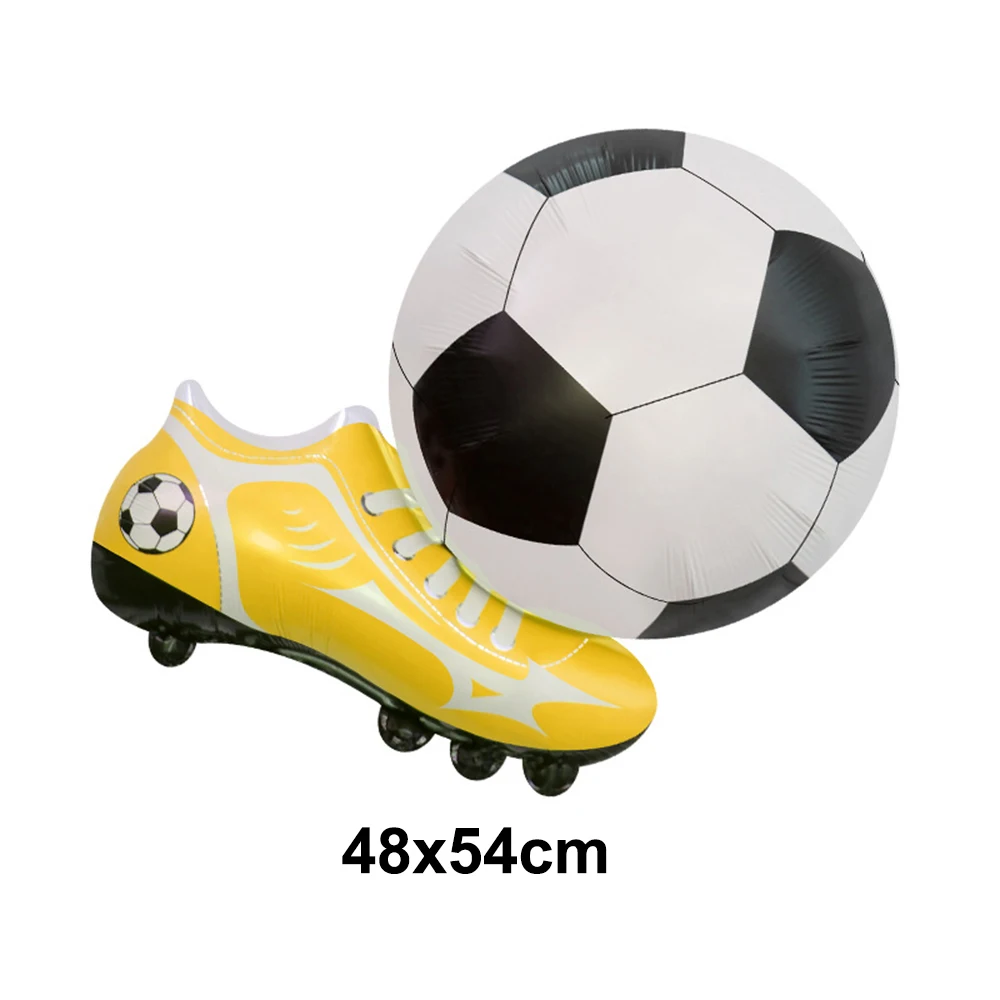 Vibrant Soccer Themed Foil Balloon