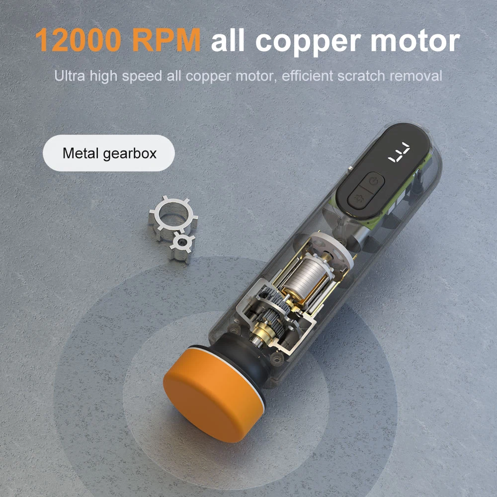 Car Waxing Polishing Sanding Machine 12000RPM Car Paint Scratch Repairing Machine Windscreen Glass Oil Film Remove