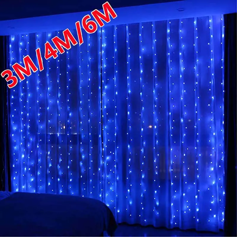 

LED String Light 4M 6M Copper Wire Fairy Garland Curtain Led Lights for Christmas Decor Wedding Party New Year Holiday Lighting