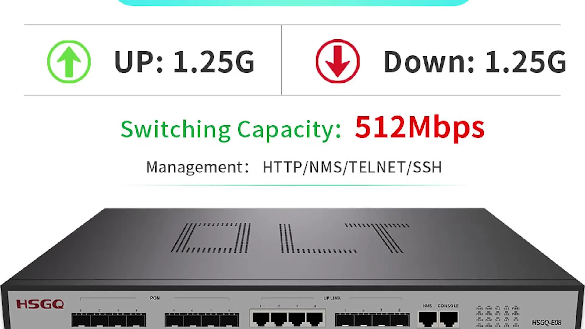 HSGQ-E04 Olt Epon 4 Port Mini Price High Quality Hot Sell Device Compatible for FTTH Zte C320 |