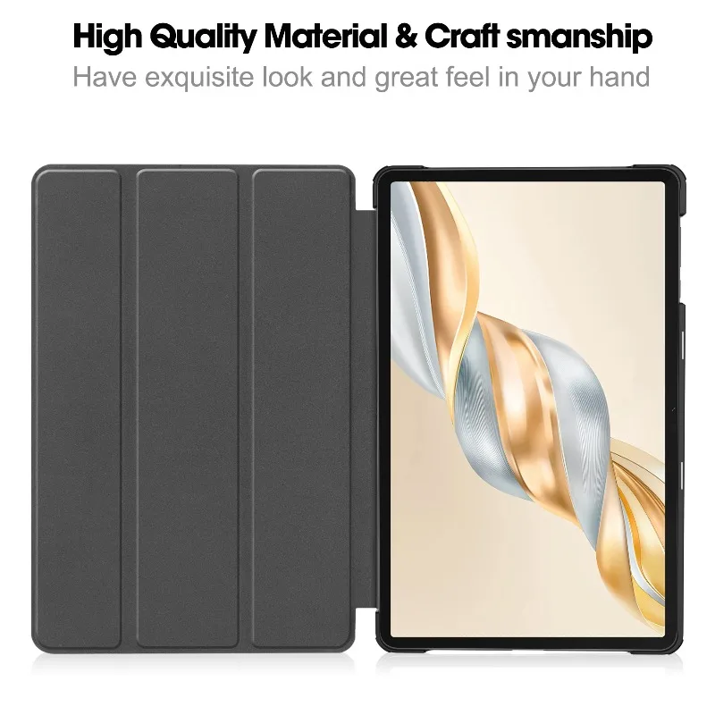 Elegant Tri-Folding PU Leather Tablet Cover