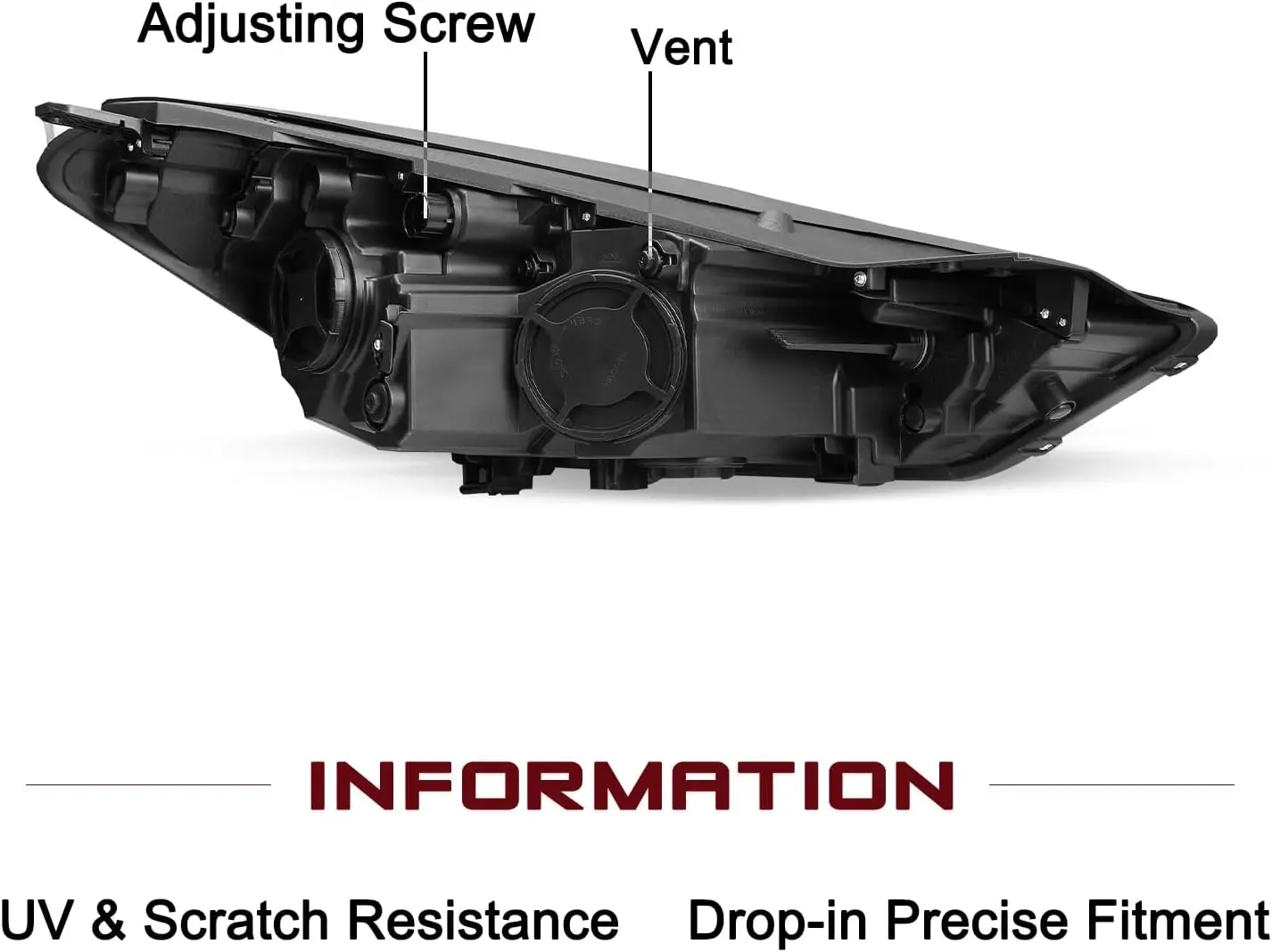 Car Headlamp W/LED DRL Driver Side Headlight Assembly for Hyundai Tucson Head Lightcustom