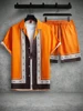 New Daily Casual Men's Shorts Summer Short Sleeve Shirt And Beach Shorts Men's Suit Stylish Hawaiian Men's Short Sleeve Shirt 2
