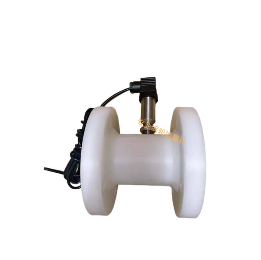 Corrosion resistant liquid turbine flowmeter, plastic flow sensor, high-precisio