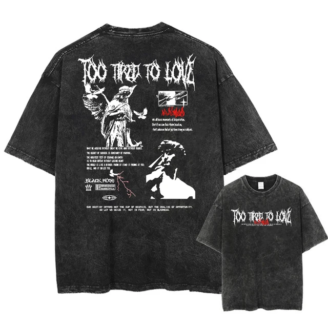 トップス FUZZYKON y2k reversible gimmick t-shirts FUZZYKON オープンネックストラップ付きグレーTシャツ【Y2K】