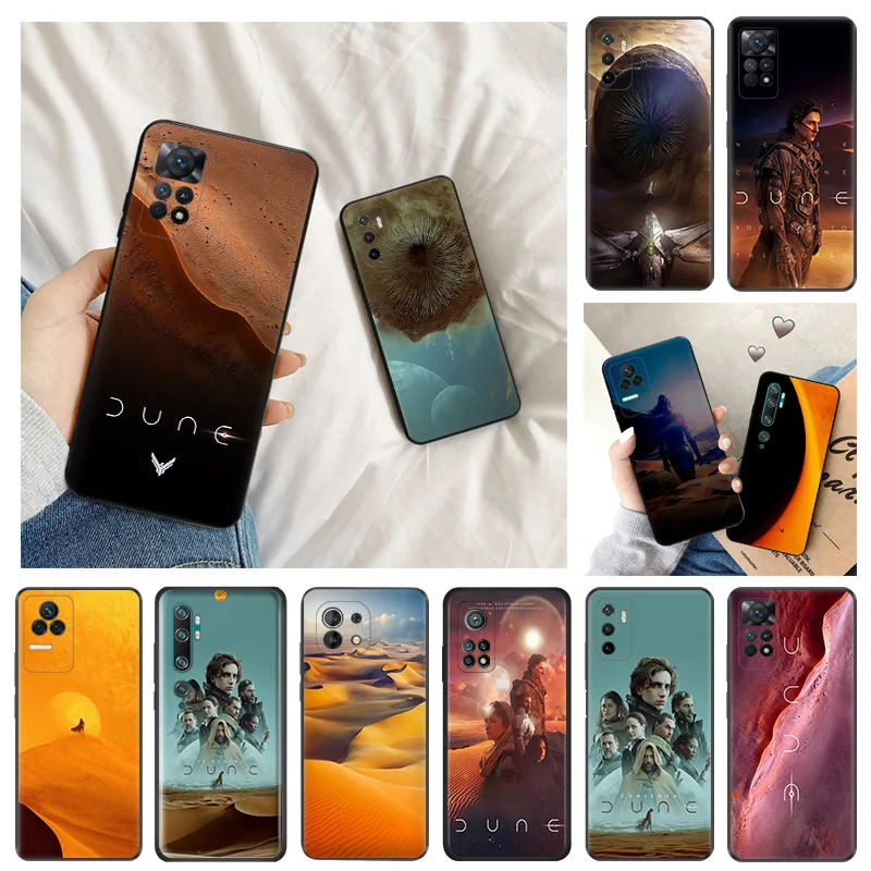 Custodie Morbide Per Redmi Note 9T 9S 10 Lite 10S 11S 11 Pro 10C 10A 9A 9C 9I Xiaomi 9 Yellow Dune Movie Black Matte Cover