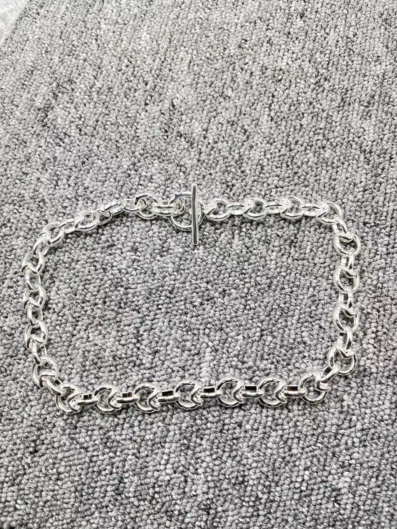 

Europe and America Hot Sale High Quality Fashion Electroplated 925 Silver Exquisite Luxury Necklace Jewelry Gifts