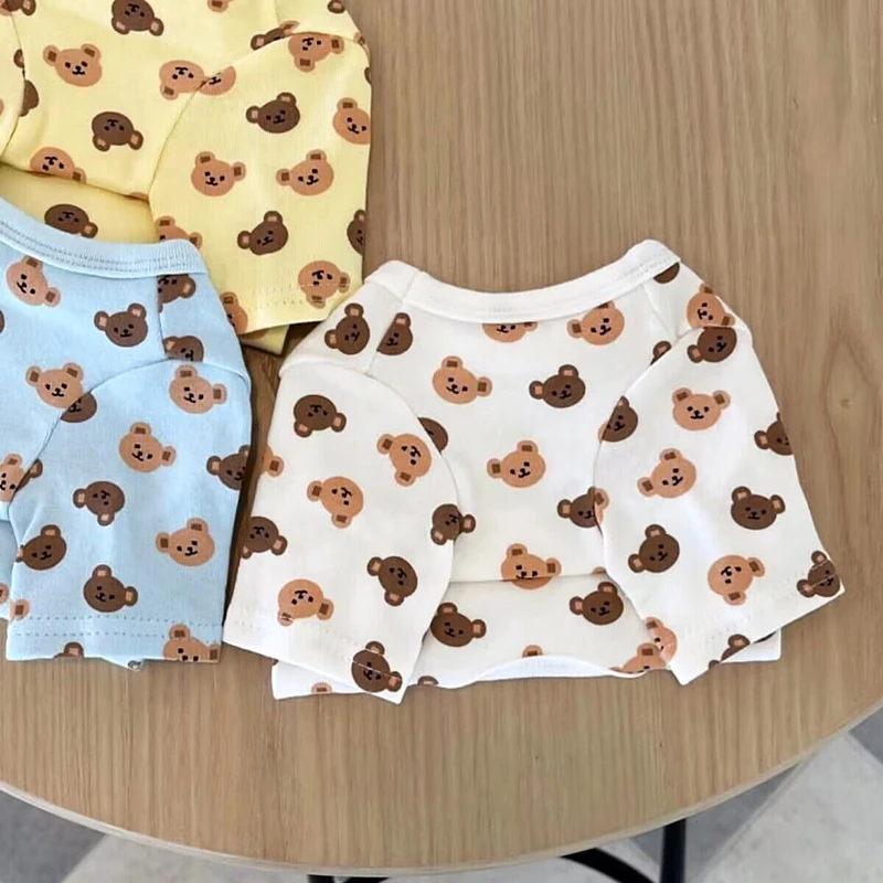 

Puppy T-shirt Teddy Cartoon Clothes Thinner Than Bear Style Summer Clothes Pet Two-legged Clothes Cute Vest XS-XL