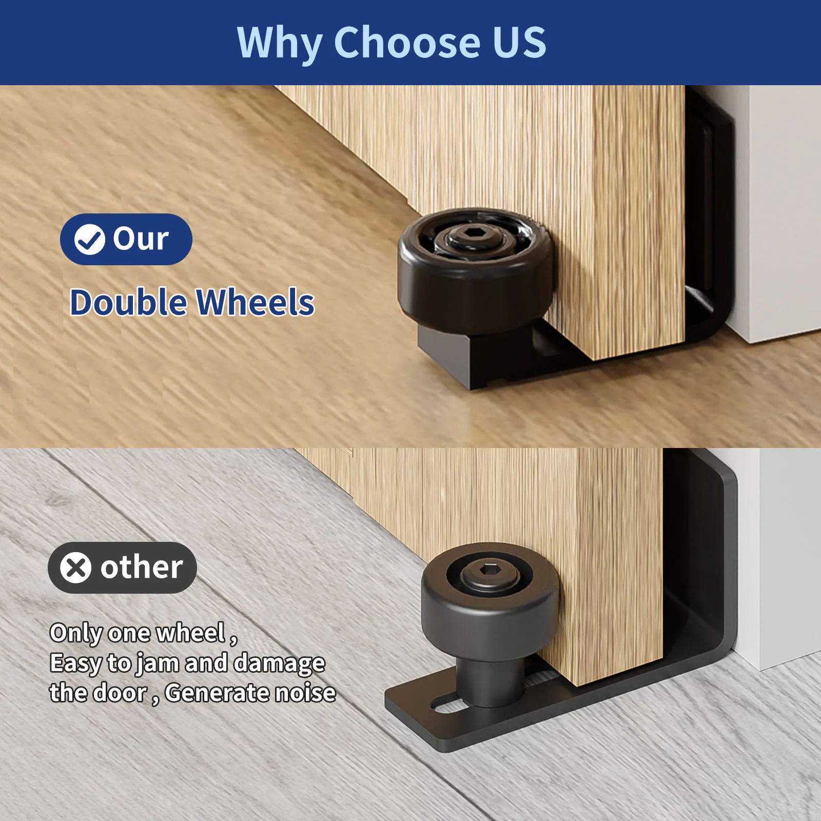 دليل أرضية باب الحظيرة قابل للتعديل ترقية أجهزة با...