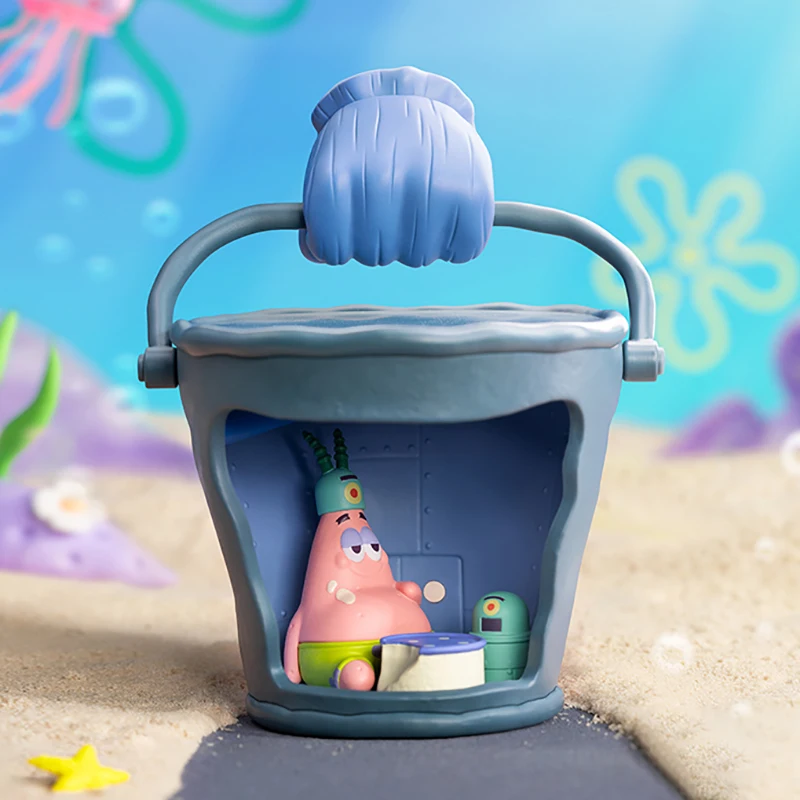 thumbnail image 1 of POP MART SpongeBob SquarePants Carnival Anniversary Series Scene Sets Anime Action Figure Guess Bag Ornament Figurines Home Deco, 1 of 5