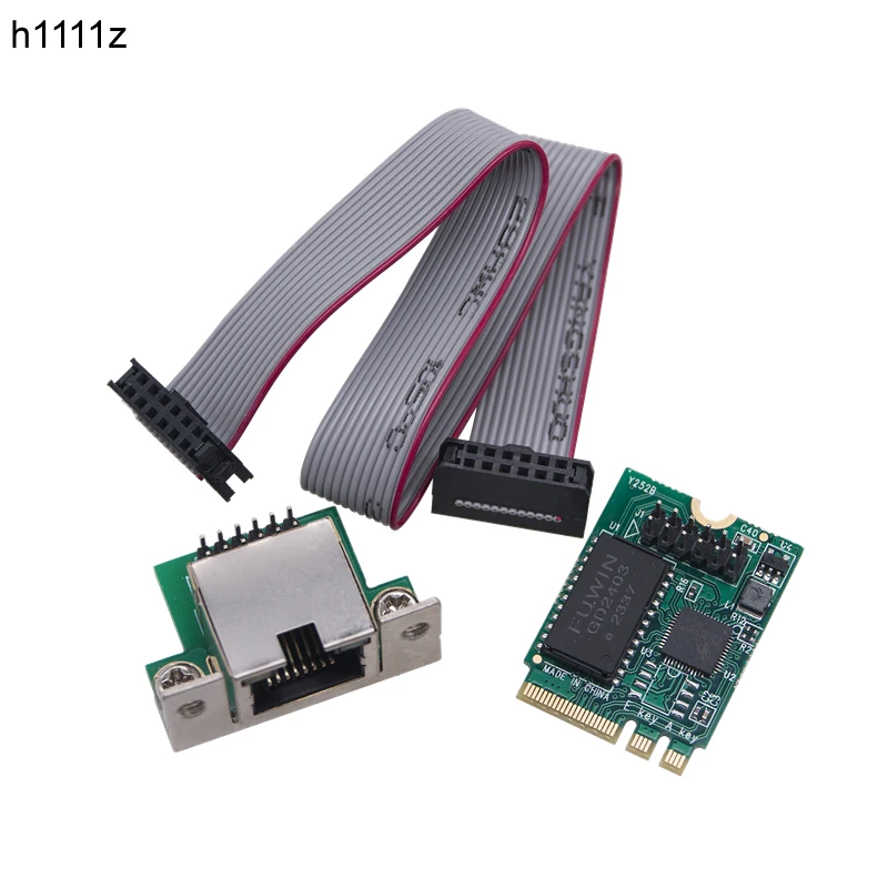 M.2 A+E 키 2.5Gb 이더넷 LAN 카드 M2 A/E-RJ45 COM 포트 네트워크 어댑터 RTL8125BG 칩 2.5G/1G/100Mbps 기가비트 네트워크 카드