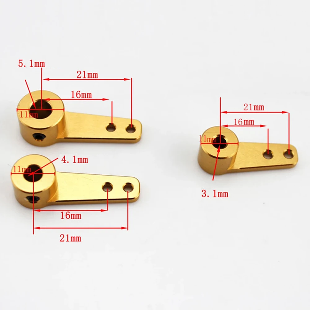 1 Stücke 3,1 MM 4,1 MM 5,1 MM Einzigen Lenkruder Pinne Arm Für RC Modellauto Boot Handwerkzeug RC Modell Fahrzeug Teile – Detail 2