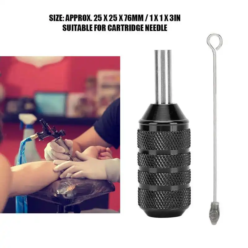 Tattoo Needles Cartridge Grips 25mm Tattoo Machine Grip Aluminum Alloy Cartridge Needles