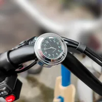 Montre à Quartz lumineuse en aluminium 22-25mm, pour Moto, Scooter, vélo, montage sur guidon, horloge, affichage de l'heure, accessoires de Moto 2