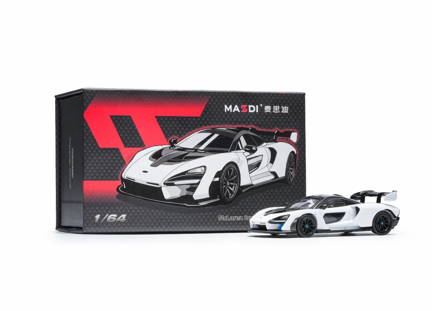 Masdi 1:64 Mclaren Senna GTR Beyaz Havalı Spor Araba Alaşım Minyatür Döküm Süs Mclaren Koleksiyon Modeli Hobi Oyuncak Erkek Çocuk Hediyeleri