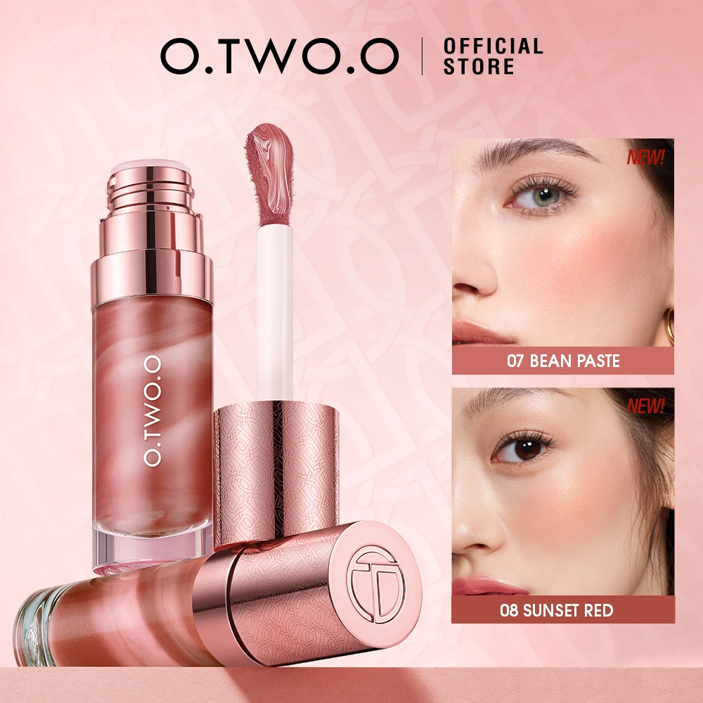 O.TWO.O Liquid Blush Face Blusher Moisturizing Long Lasting