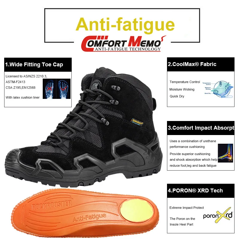 Men Hiking shoes Waterproof Hunting Boots Tactical Desert Combat Boots Trekking Ankle mountian cow Leather Sneakers hiking shoes,combat boots