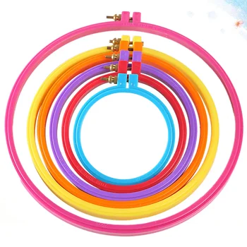 6pcs Plastic Embroidery Hoops 1