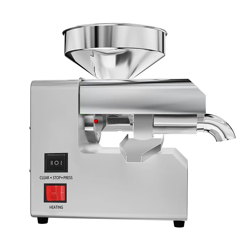 R6 máquina da imprensa de óleo uso doméstico imprensa fria para nozes sementes abacate coco amêndoa azeitona espremedor extrator máquina