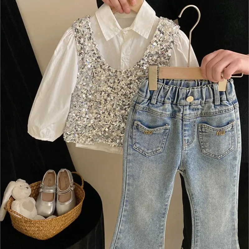 Sparkle Baby Vest Outfit 4
