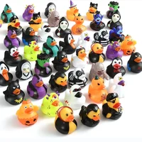 6/12/24Pcs Halloween Series Duck Cartoon Characters Shape Duck Water Toy Gift For Children Festivals Party Decorations 1