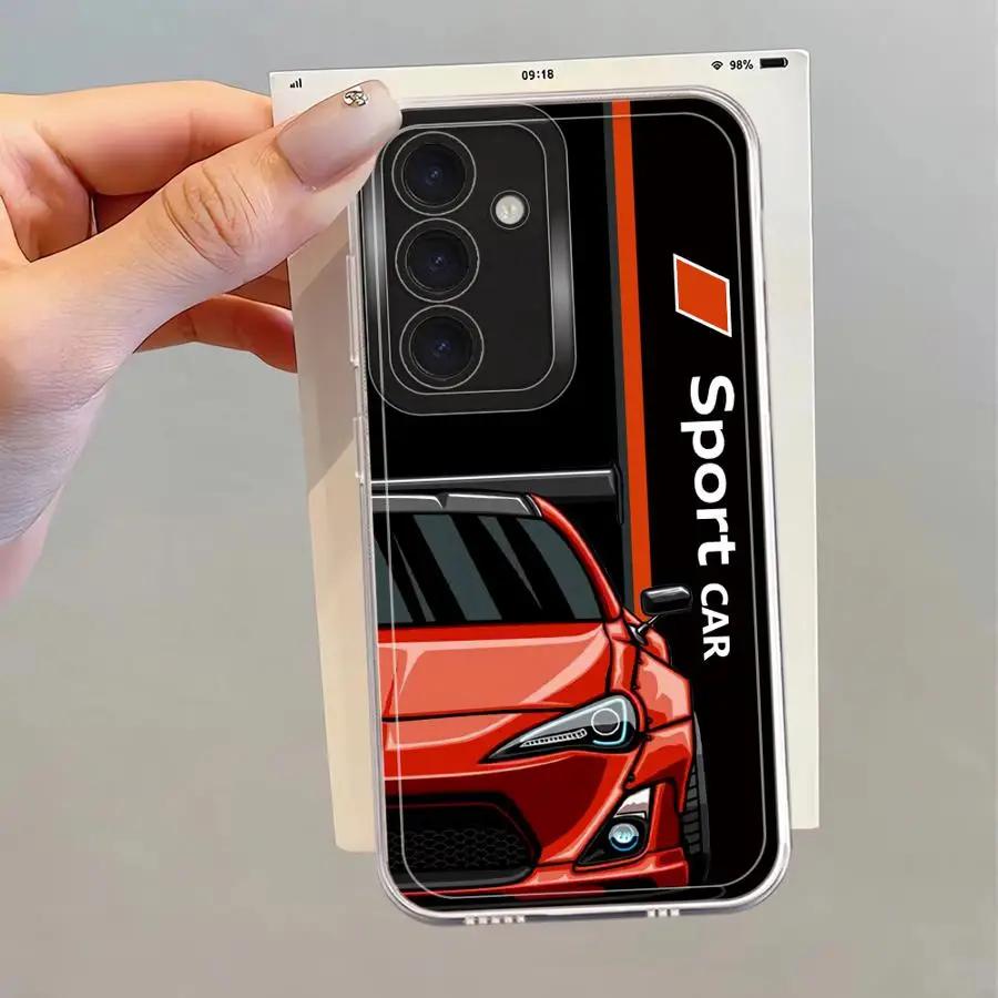 Soft Cover Phone Case with Sport Car Design