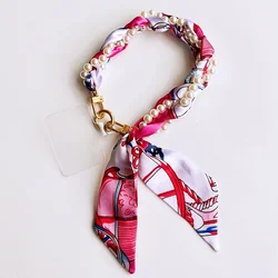 Elegant Beaded Handmade Phone Charm Bracelet with Scarf - Style Design - Perfect Gift (Package 1)