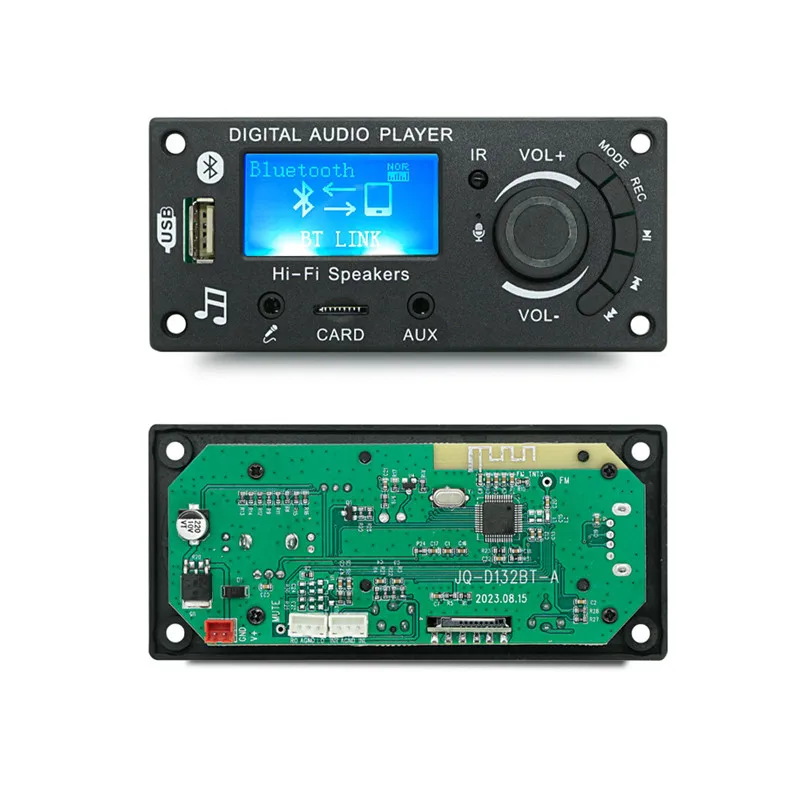 thumbnail image 2 of DC 12V MP3 Player Decoder Board Bluetooth 5.0 LCD Screen WMA WAV TF USB 2 of 14