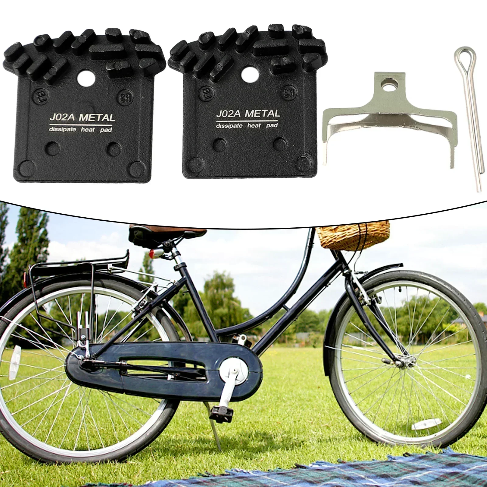 Bicycle J02A Metal Disc Brake Pads for Shimano BRM9000 M7000 M8000 M985