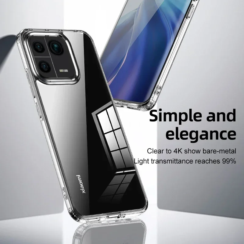 Crystal Clear Shockproof Camera Protection Case - Transparent Matte Back Cover
