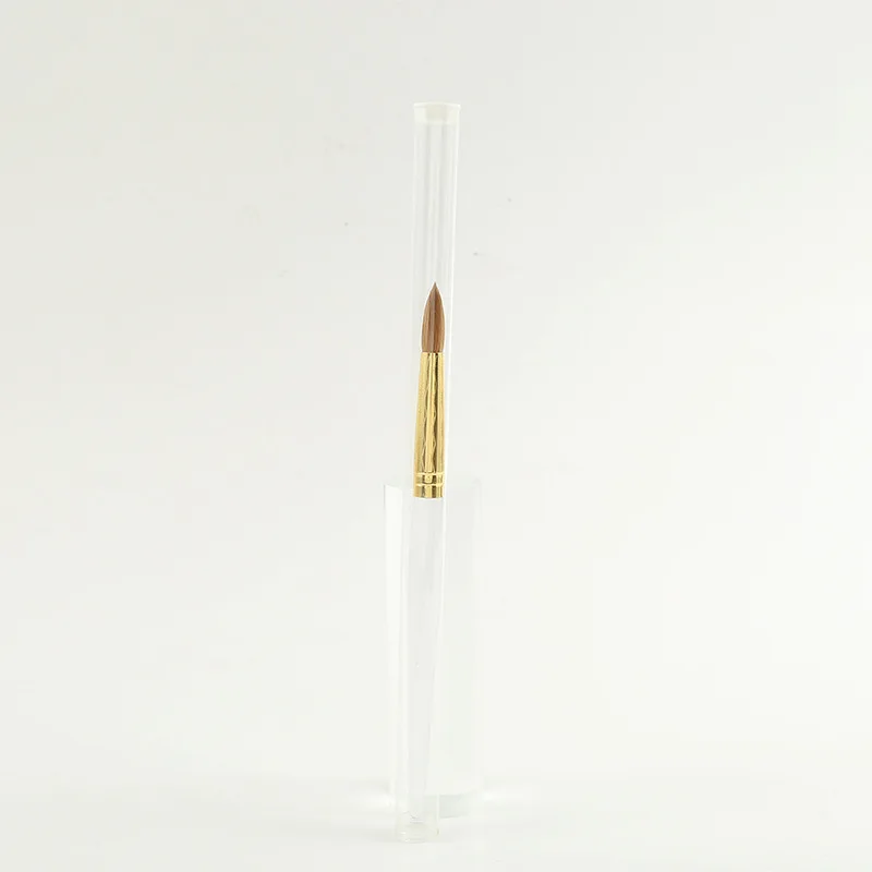 1Ps Manicure Tool Kolinsky Sable Acrylic Nail Art Brush Painting UV Gel Carving Pen 18#20 Polish Liquid Powder DIY Salon Drawing 4