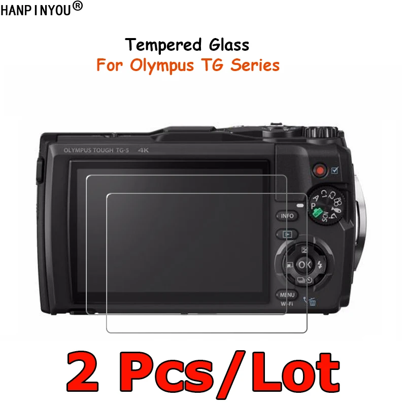 2 Pz/Lotto Per Olympus Tg850 Tg 860 Stylus Tough Tg870 Protezione Dello Schermo Della Fotocamera In Vetro Temperato